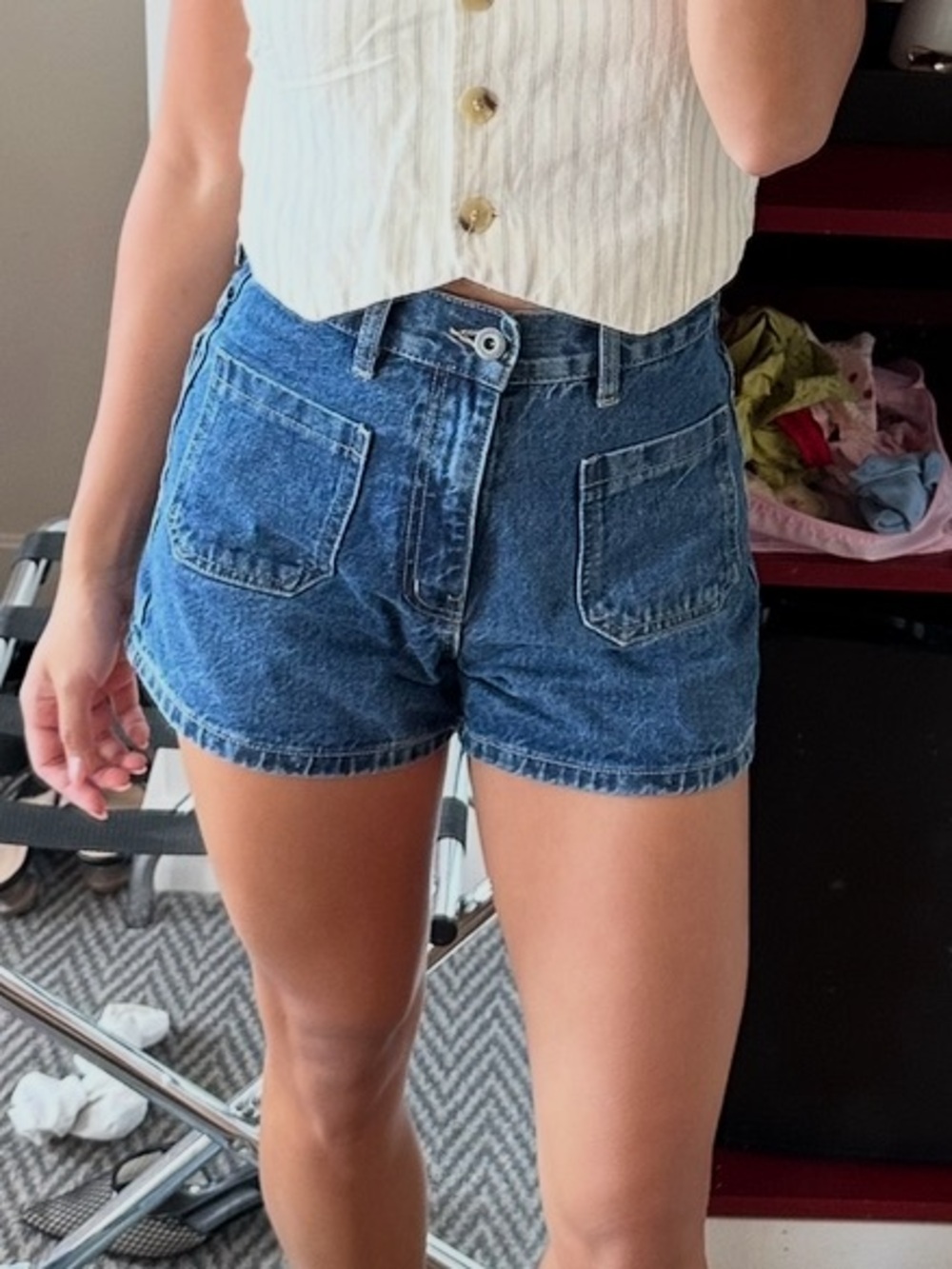 Cotton On Blue Denim High-Waist Jeans